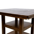 thumbnail image 4 of Furniture of America Nith Wood Drop-Leaf Counter Height Table in Brown Cherry, 4 of 8