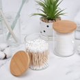 thumbnail image 3 of Juego dispensador de vidrio con soporte Qtip BKYFPQ, 2 tarros de boticario, 3 of 7