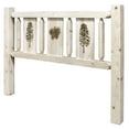 thumbnail image 3 of Homestead Collection Full Headboard w/ Laser Engraved Pine Design, Ready to Finish, 3 of 5