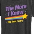 thumbnail image 3 of Instant Message - The More I Know - Women's Short Sleeve Graphic T-Shirt, 3 of 6