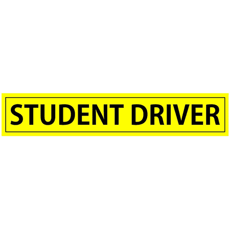 Student Driver' Magnet - Bumper Stickers for A New Driver - Car Sign by Flexible Magnets ( 