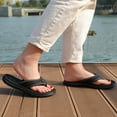 thumbnail image 7 of STQ Women‘s Flip-flop Non Slip Comfortable Yoga-Mat Thong Sandals for Outdoor All Black 6 US, 7 of 7