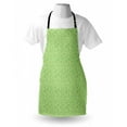 thumbnail image 3 of Lime Green Apron Triangles Geometry Figures Modern Digital Pyramids Soft Icons Graphic, Unisex Kitchen Bib Apron with Adjustable Neck for Cooking Baking Gardening, Pale and Fern Green, by Ambesonne, 3 of 3