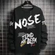 thumbnail image 3 of Suéteres de manga larga de estilo coreano para hombre, tendencias de moda de otoño 2024, sudaderas, tops Harajuku, camisetas XXL de lujo de diseñador para hombre, 3 of 5
