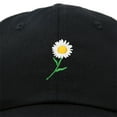 thumbnail image 2 of DALIX Daisy Flower Hat Womens Floral Baseball Cap in Black, 2 of 6