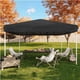 thumbnail image 1 of 10x10 pop - up canopy tent - outdoor, 3 adjustable heights, 4 sandbags, carrying bag, negra, 1 of 7