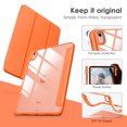 thumbnail image 3 of DTTOCASE iPad 10th Generation Case 2022, iPad 10.9 Inch Cover with Clear Transparent Back-Orange, 3 of 7