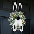 thumbnail image 6 of CoreLiving Bunny Butt Wreath Kit Easter Spring Door Decorations Wooden Welcome Sign for Outdoor Indoor Hanging on Front Door Wall Porch Entryway Easter Wreath Attachment Craft Supplies, 6 of 9