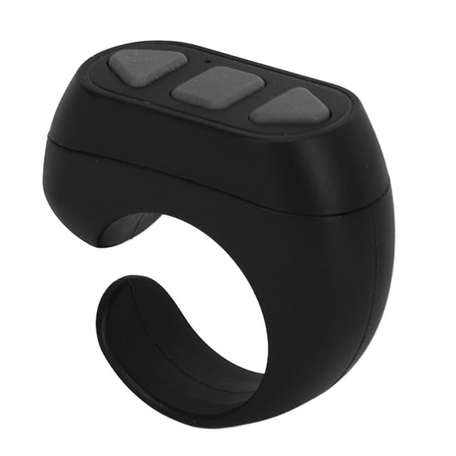 Remote Control Page Turner Ring Ergonomic ABS Wireless Selfie Like Clicker for Reading Watching TV Streaming IOS OS