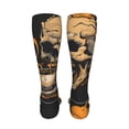 thumbnail image 6 of KLL Grim Coffee Skull Print Cool Socks Men's Women's Crew Socks Funny Crazy Novelty Stockings, 6 of 8
