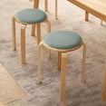thumbnail image 6 of SPOORYYO Round Straw Stool Cushion, Thickened Sponge Seat Pad for Solid Wood Chairs, Floor Use in Home Office, 6 of 6