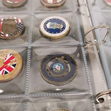 Challenge Coin Display Album - Holds 120 Coins With Protective PVC Pages