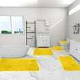 thumbnail image 2 of Bathroom Rugs Sets 5 Piece, Plush Bathroom Mats Set Extra Thick, Non Slip Bath Mats for Bathroom, Water Absorbent, Washable Bath Rugs for Tub, Toilet and Floor, 2 of 7