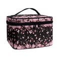 thumbnail image 2 of HELLHERO Effortless Organization Double Zipper Cosmetic Bag Cosmetic Bags Carry-on Travel Essentials Cherry Blossom, 2 of 6