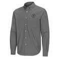 thumbnail image 2 of Men's Antigua Black Philadelphia Union Porter Woven Tri-Blend Long Sleeve Button-Down Shirt, 2 of 3