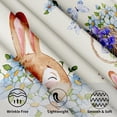 thumbnail image 6 of Mindunm Easter Tablecloth Round 60 Inch Spring Floral Tablecloth Polyester Fabric Bunny Eggs Flowers Butterfly Pattern Table Cover Decorative for Kitchen Party Dinner Outdoor/Indoor Mother''s Day, 6 of 6