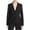 Black - black, variant on Finity Womens Notch Lapel Two Button Blazer Jacket, Black, 2