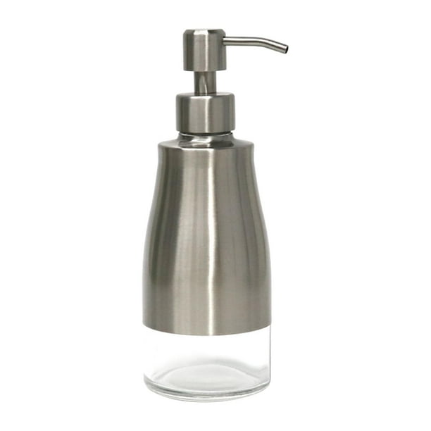 Dispensador de loción para encimera, botella de bomba de líquido manual, dispensador de jabón vacío recargable, ducha de viaje