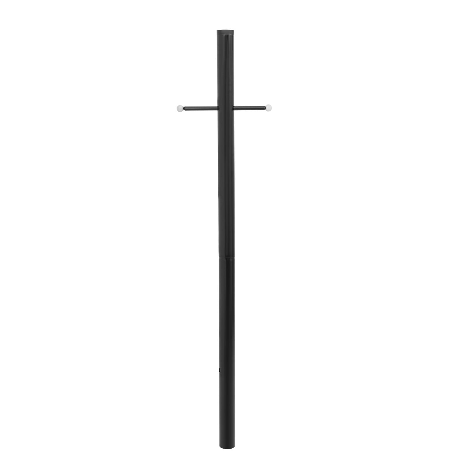 Outdoor Lamp Post with Cross Arm, Split Street Light Pole, Outdoor Lamp Post for Driveway, Pathways, Front Yard