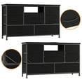 thumbnail image 5 of KATIDAP Wide Dressing Table with 8 large drawers for 50" long TV cabinet with power socket, open compartment for bedroom, living room, wardrobe,Black, 5 of 8