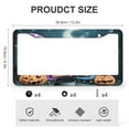 thumbnail image 3 of Happy Halloween Gnomes License Plate Frame 2 Pieces Rustic Halloween Decorations License Plate Frames Cover Holders for Women Men US Vehicles 2 Holes Aluminum Metal License Plate Cover, 3 of 6