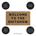 thumbnail image 6 of Evergreen 16 x 28 Inches Welcome to the Show Door Mat | Non-Slip Rubber Backing | Dirt catching Natural Coir | Indoor and Outdoor Home Decor, 6 of 6