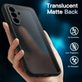 thumbnail image 4 of JETech 3 in 1 Matte Case for Samsung Galaxy A36 5G with 2-Pack Tempered Glass Screen Protector, Translucent Frosted Shockproof Phone Cover with Camera Protection (Black), 4 of 6