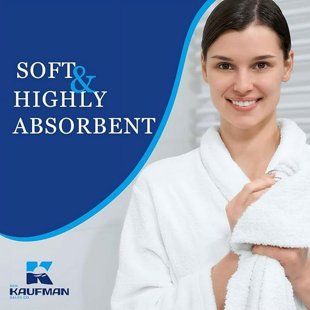 Ben Kaufman Sales Custom Monogrammed Hand Towels for Bathroom Set of 2 100 Cotton 17 x 28 Customized Personalized Towels with Initials Walmart Business Supplies