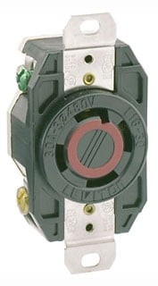 Leviton 2730 30 Amp, 480 Volt- 3PY, Flush Mounting Locking Receptacle, Industrial Grade,... by Leviton