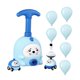 thumbnail image 2 of Experimento científico sobre el desarrollo de la inteligencia infantil: coche propulsado por un lanzador de globos. Azul, 2 of 9