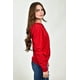 thumbnail image 2 of Sudadera tejida con capucha Roman Fashion /Juvenil, 830 (Rojo) rojo CH, 2 of 4