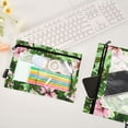 thumbnail image 4 of ALAZA 2 Pack Pencil Pouch Blossom Flower Pencil Case for 3 Ring Binder Clear Window Pencil Bag Organizers, 4 of 6