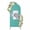 Teal, Gray, White, variant on Tiger Arch Backdrop Cover 4FT, Teal Laundry Room Washing Machine Spandex Fitted Stretchy Arch Stand Covers, Round Top Chiara Backdrop Cover for Wedding Party Birthday Baby Shower