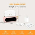 thumbnail image 6 of Cute Digital Clock for Bedrooms, Kids Alarm Clocks with Night Light Lamp, 10 Alarm Tones, Adjustable Brightness, Nap Timer, Snooze, Power-off Memory, Bedside Clocks, 6 of 6