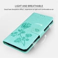 thumbnail image 2 of for Samsung Galaxy S22 Wallet Case for Women, Rose Flower PU Leather Cover with Credit Card Holder Cash Pockets [Wrist Strap][Kickstand] Flip Phone Case for Samsung Galaxy S22 RS Green, 2 of 14