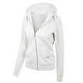 thumbnail image 3 of MixMatchy Women's Casual Long Sleeve French Terry Full Zip-UP Hoodie Sweatshirt, 3 of 4