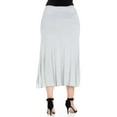 thumbnail image 2 of 24/7 Comfort Apparel Women's Plus Size Maxi Skirt, 2 of 4