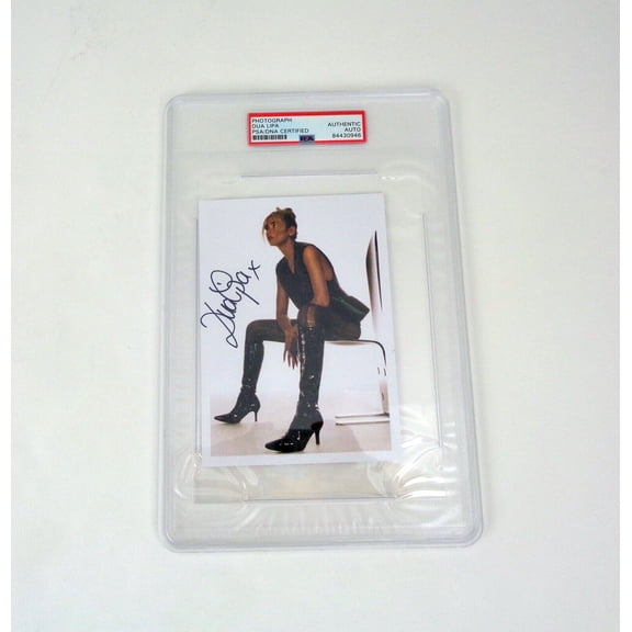 Dua Lipa Future Nostalgia Signed Autograph Photo PSA/DNA Slabbed COA