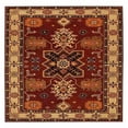 thumbnail image 3 of Rugsotic Carpets Hand Tufted Wool Eco-Friendly Area Rugs - 8'x8', Square, Red Beige, Modern Contemporary Design, High Pile Handmade Anti Skid Rugs for Living Room, Bed Room (K00535), 3 of 5