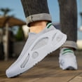 thumbnail image 3 of HEWUQI Men's Slip on Walking Shoes Wide Cushion Running Tennis Sneakers with Arch Support Insole Non Slip Workout Gym Athletic Fashion Shoes Gray Size 11, 3 of 5