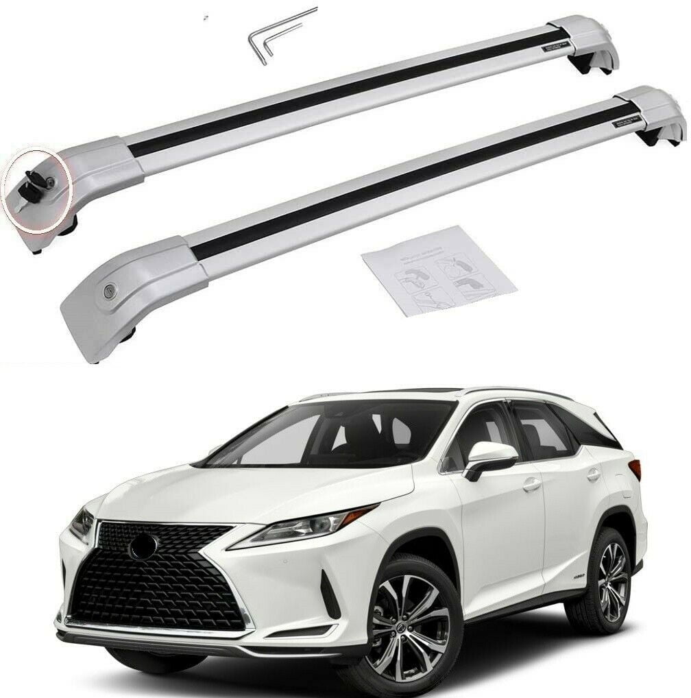 NIXFACE Lockable Cross Bar Roof Rail Rack Luggage Fit for Lexus RX ...