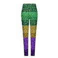 thumbnail image 4 of DDAPJ pyju Womens Holiday Leggings Mardi Gras Outfits Tuesday Carnival Mask Print Tights Stretch High Waist Casual Workout Yoga Pants Clearance Sale Multicolor XL, 4 of 5