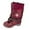 Red, variant on Boots for Women,Insulated Winter Mid Calf Boots Durable Outdoor Cold Weather Footwear with Superior Traction and Comfort,Knee High Boots Women,Brown8