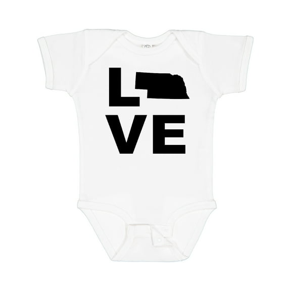 Inktastic Love Nebraska Boys or Girls Baby Bodysuit