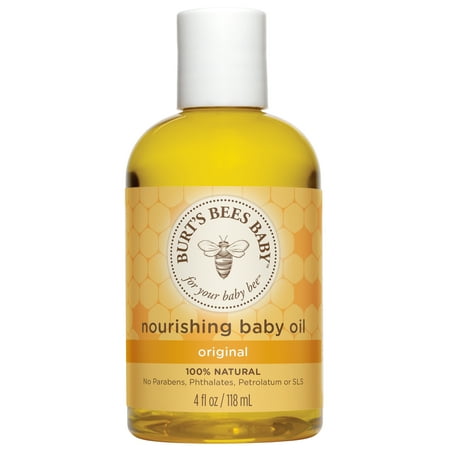 Burt's Bees Baby Nourishing Baby Oil, 100% Natural Baby Skin Care - 4 Ounce (The Best Baby Skin Care Products)
