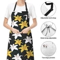 thumbnail image 4 of Kdxio Lilies Flowers Apron with Pockets Adjustable Kitchen Aprons for Men Women Waterproof Aprons for Cooking,Drawing,Crafting, Baking Household Cleaning, 4 of 8