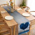 thumbnail image 3 of Valentine's Day Table Runner - 72 Inch Long, Kitchen Dining Table Runner Dresser Scarves, Blue Heart Love Trees Romance Spring Farmhouse Decor for Coffee Tables Wedding Party Banquet, 3 of 8