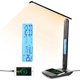 thumbnail image 1 of Lampe De Bureau Led 3 Modes Couleur 5 Niveaux Luminosit Lampe De Chevet Table Touche Led Port Usb Sans Fil Charger Telphone Support Affichage Lcd, 1 of 5