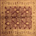 thumbnail image 1 of Ahgly Company Indoor Square Oriental Brown Industrial Area Rugs, 8' Square, 1 of 4