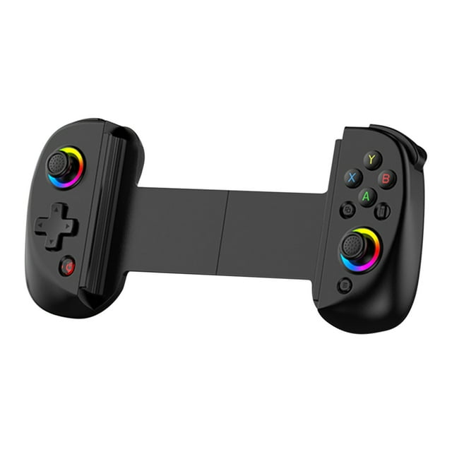 Bingirl D8 Console de Jeu Sans Fil Extensible Contrôleur de Jeu Télescopique 20 Heures d'Autonomie Compatible pour IPhone Android Téléphones Switch Console